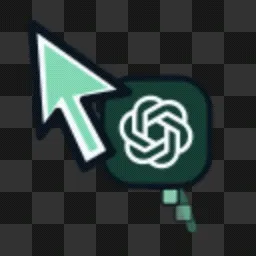 ChatGPT Token Stream animated mouse cursor