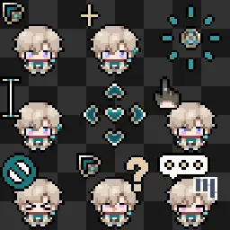 Chibi Aventurine | HSR animated mouse cursor