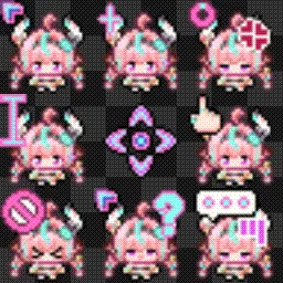 Chibi Varesa Genshin Impact animated mouse cursor