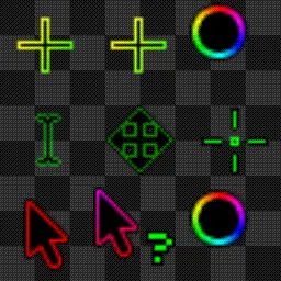 Chroma CROSS animated mouse cursor