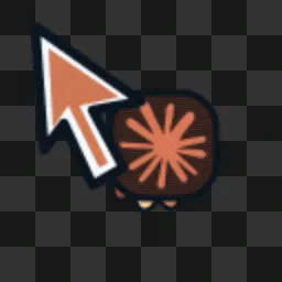 Claude Bloom Arrow animated mouse cursor