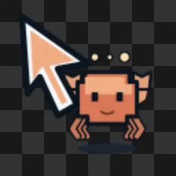 Claude Clawd Think animated mouse cursor