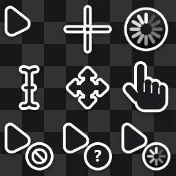 Clean Dark | Mac x Windows animated mouse cursor
