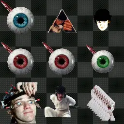 Clockwork Orange animated mouse cursor