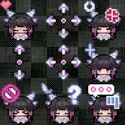 colombina genshin impact animated mouse cursor