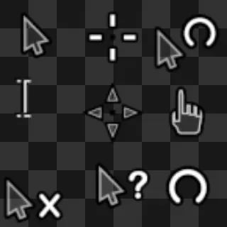 Crystal Clear v5 Aero Transparent animated mouse cursor