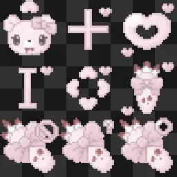 ૮ ◞ ⸝⸝ ◟ ა animated mouse cursor