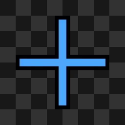 Синий крест mouse cursor