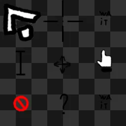 от руки mouse cursor