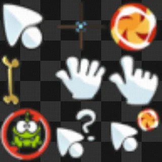 Cut The Rope animated mouse cursor