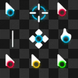 Cyan Ring animated mouse cursor