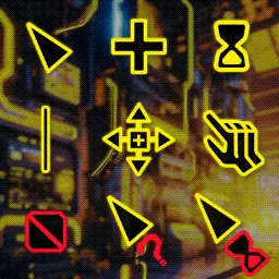 Cyberpunk 2077 (неоновый жёлтый) mouse cursor
