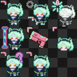 cyberpunk rebecca animated mouse cursor