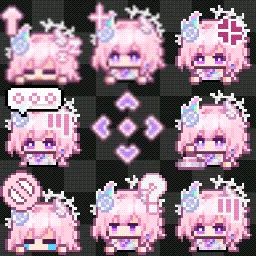 Cyrene - honkai animated mouse cursor