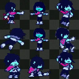 Dark world Kris animated mouse cursor
