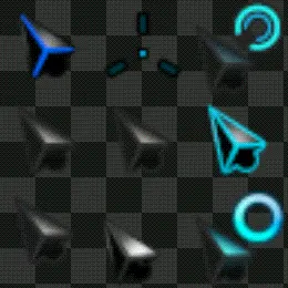 Dart-Blue animated mouse cursor