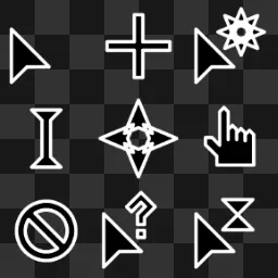 Delta Neon Set (pt1) animated mouse cursor