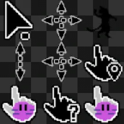 Deltarune animated mouse cursor