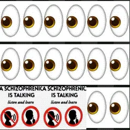 eyes with schizophrenia mouse cursor