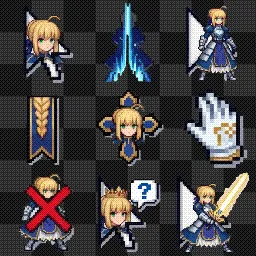 Fate/stay night Saber mouse cursor