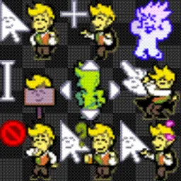 Flowery Deltarune animated mouse cursor