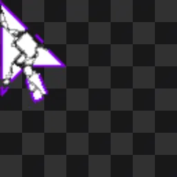 fractured purple mouse cursor