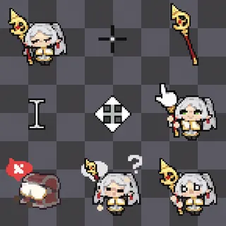 Frieren animated mouse cursor