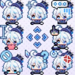 Furina (Genshin Impact) animated mouse cursor