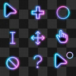Galaxy Neon - 1.3.0 (animated) animated mouse cursor