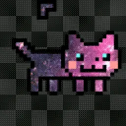 Galaxy Nyan Cat animated mouse cursor