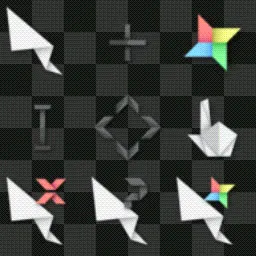 Gami animated mouse cursor