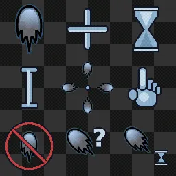 GD flame wave mouse cursor
