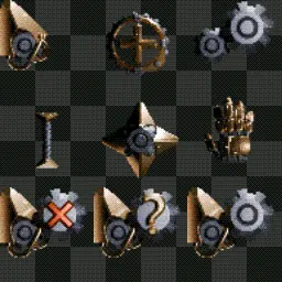Geared Brass animated mouse cursor