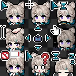 GenshinImpact Lynette animated mouse cursor