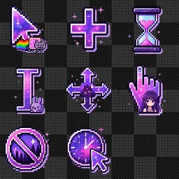Glitchcore vaporwave 2018 mouse cursor