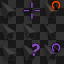 glow purple cursors