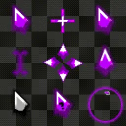 Glowing Crystal animated mouse cursor