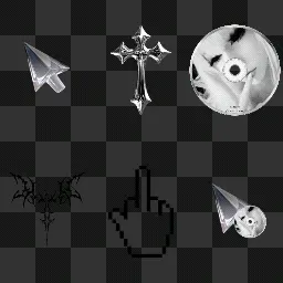 goth stile animated mouse cursor