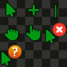 Green mouse cursor