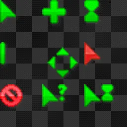 Green Set mouse cursor