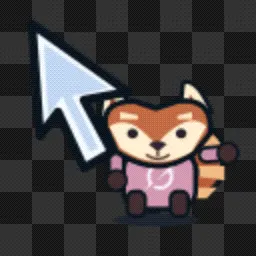 Grok Rudi Paw Wave animated mouse cursor