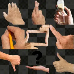 Hand cursors