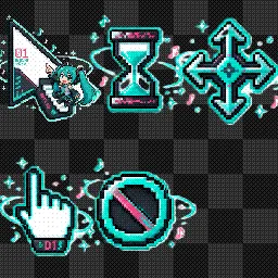 Hatsune Miku mouse cursor