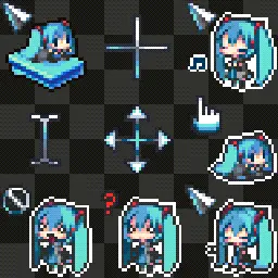 Hatsune Miku animated mouse cursor