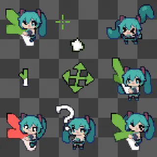 Hatsune Miku animated mouse cursor