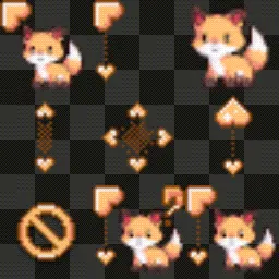 Heart Fox Cursors