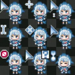 Hololive Gawr Gura Pixel Art Cursor Set (15-in-1)がうる・ぐら