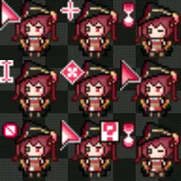 Hololive Houshou Marine Pixel Art Cursor Set (15-in-1)宝鐘マリン