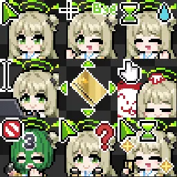Izayoi Nonomi animated mouse cursor