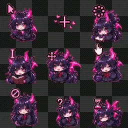 Kaiju Girl mouse cursor